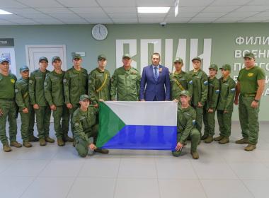 Губернатор Демешин напутствовал хабаровских «ВОИНовцев» перед тактическими играми.