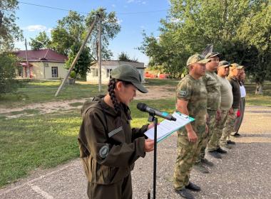 Шестая и финальная военно-спортивная смена Центра «ВОИН» стартовала в Калмыкии