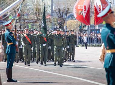 Более 850 инструкторов и курсантов Центра «ВОИН» приняли участие в парадах Победы